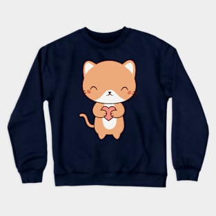 Cute Kawaii Kitten Cat Crewneck Sweatshirt